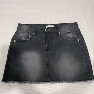 By the way denim mini skirt
